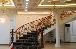 Cầu thang sắt nghệ thuật Châu Âu MDSCA14